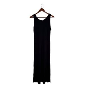 Vintage Gap Black Semi Sheer Maxi Dress Y2K
